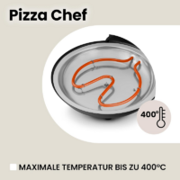 Machine à Pizza Chef Zeegma Pizza Chef 1200 W Noir Tunisie