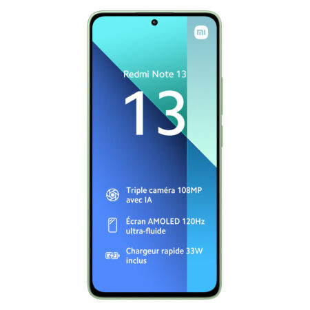 Smartphone Xiaomi Redmi Note 13 6Go – 128Go – Vert Tunisie