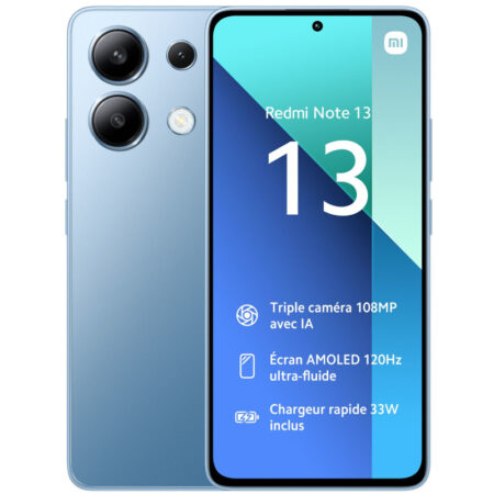 Smartphone Xiaomi Redmi Note 13 8Go – 128Go – Bleu Tunisie