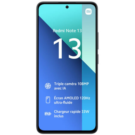 Smartphone Xiaomi Redmi Note 13 8Go – 256Go – Noir Tunisie