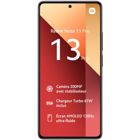 Smartphone Xiaomi Redmi Note 13 Pro 12Go 512Go – Noir Tunisie