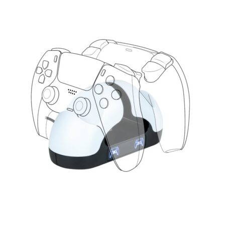 Double Station De Charge Pour Manette Dualsense Ps5 Nacon – Blanc -PS5DUALCHARGERV3 Tunisie