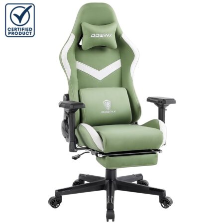 Chaise Gaming Dowinx Avec Fonction Massage Et Repose Pied – Ls6668 – Vert Tunisie