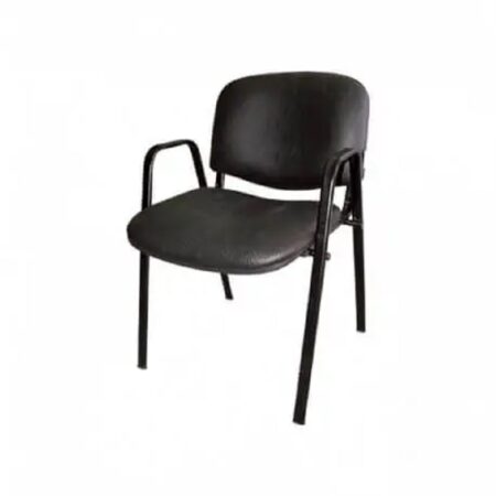 Chaise Iso Skai + Accoudoirs Metallique – Noir – CHB0023 Tunisie