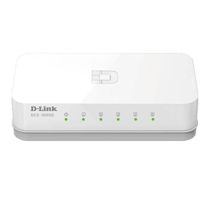 Switch D-link 5 Ports 10/100 Mbps -Blanc – DES-1005C/E