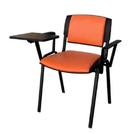 Chaise Visiteur Sigma + Tablette + Accoudoirs – Orange – CHB0078ORG Tunisie