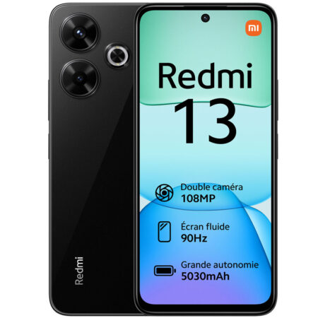 Smartphone Xiaomi Redmi 13 8Go – 256Go -Noir Tunisie