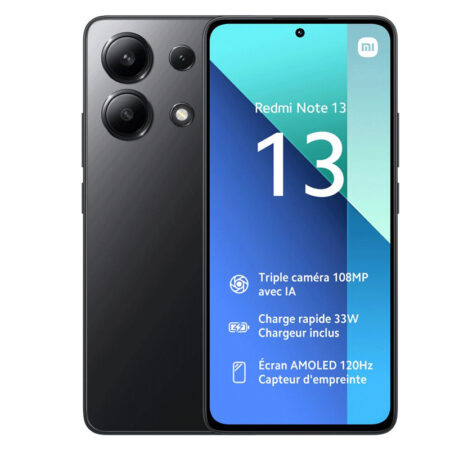 Smartphone Xiaomi Redmi Note 13 8Go – 256Go – Noir Tunisie