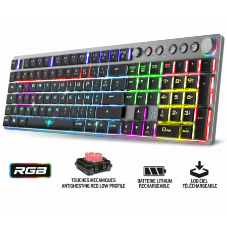 Clavier Gaming Mécanique Sans Fil RGB Spirit of Gamer XPERT K1500 – CLAV-XK1500RF Tunisie