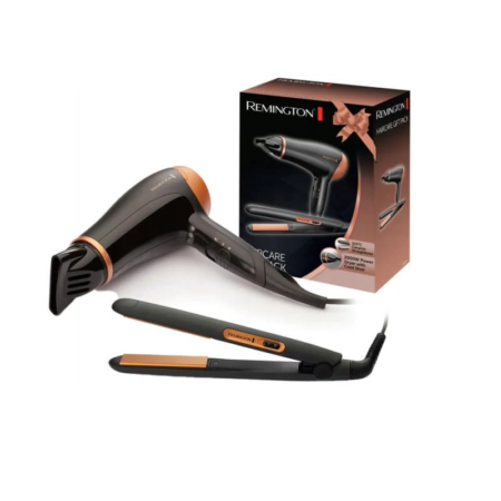 Coffret Cadeau Remington: Sèche cheveux et Lisseur 2000W D3012GP Tunisie