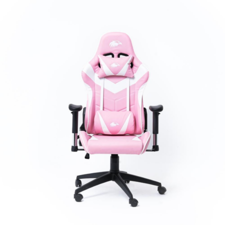 Chaise Gaming Eagle – Blanc & Rose Tunisie