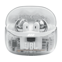 Écouteurs Sans fil JBL Earbuds Tune Beam 2  – Ghost Edition Blanc  – 01651 Tunisie