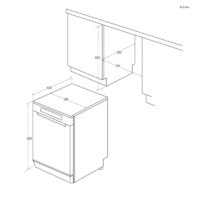 Lave Vaisselle Candy Inverter 13 Couverts CF3E9L0B-80 Noir Tunisie