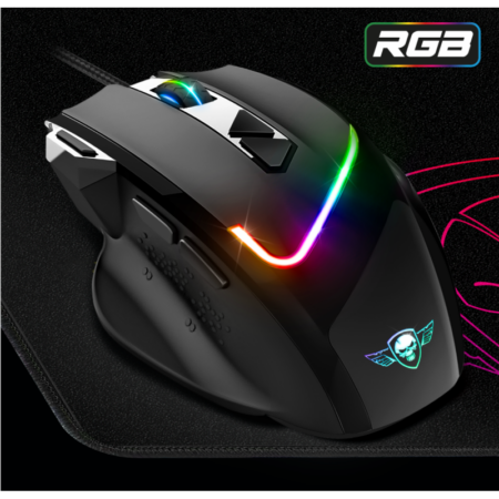 Pack Souris + Tapis Spirit of Gamer PRO-M3 RGB – Noir – S-PM3RGB Tunisie