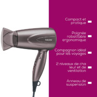 Sèche-Cheveux Compact et Pliable Beurer HC17 Gris Satin Tunisie