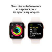 Apple Watch Series 10 GPS 42 Mm Aluminium – Rose Gold – MWWH3QF/A Tunisie