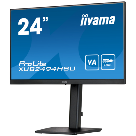 Ecran iiyama Pro Lite 23.8” FULL HD 75HZ – Noir Mate – XUB2494HSU-B2 Tunisie