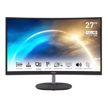 Ecran MSI Pro MP271CA 27″ Full HD Incurvé 75 Hz -Noir -9S6-3PA8CT-020 Tunisie