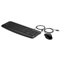 Ensemble Clavier + Souris Filaire HP 200 AZERTY – Noir – 9DF28AA Tunisie