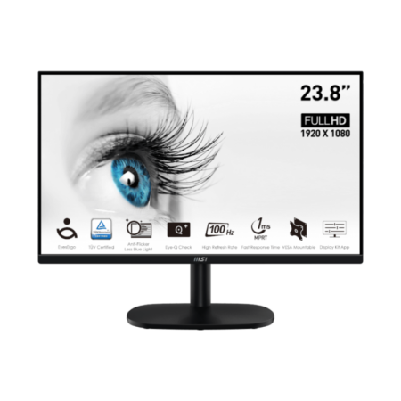 Ecran Msi Pro MP245V 23.8” Full HD 100 Hz – Noir – 9S6-3PC0CM-002 Tunisie