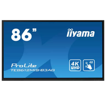 Ecran Interactif IIYAMA ProLite 86” 4K UHD – Noir Mate – TE8612MIS-B3AG Tunisie