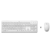 Ensemble Clavier + Souris Sans Fil Hp 230 Azerty – Blanc – 3L1F0AA Tunisie