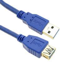 Cable USB 3.0 typeA mâle et typeA femelle – Bleu Tunisie