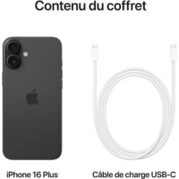 iPhone 16 Plus 6Go 256Go Noir – MXWN3ZD/A Tunisie