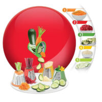 Hachoir Moulinex Fresh Express Plus DJ755G32 Rouge Tunisie