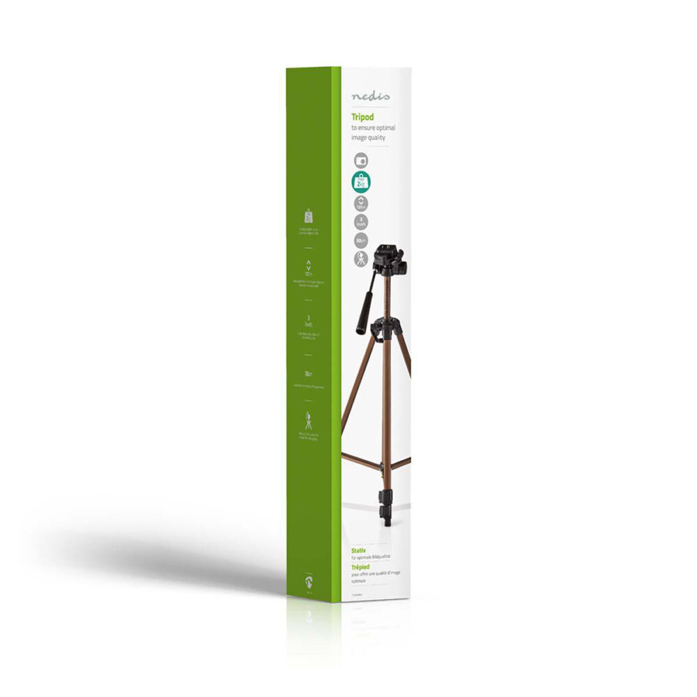 Trépied Pour Appareils Photos Nedis 3 Kg 127 CM Noir & Bronze – TPOD3100BZ Tunisie