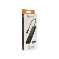 Adaptateur Sbox Type C Vers Hdmi, Usb Et Lecteur De Cartes-Noir-TCA-51 Tunisie