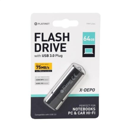Clé USB Platinet USB 3.0 X-Depo 64 Go Tunisie