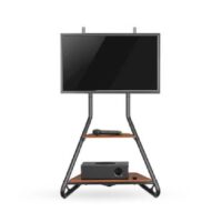 Support Fixe Nedis Pour Tv Au Sol 37” – 75” – Noir&marron -tvsm6200bk Tunisie