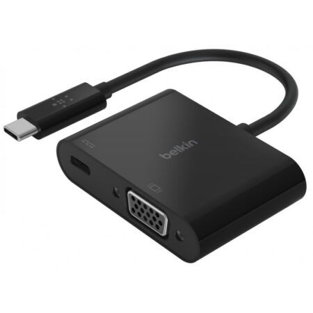 Adaptateur Belkin USB-C VERS VGA + Recharge – AVC001BTBK Tunisie