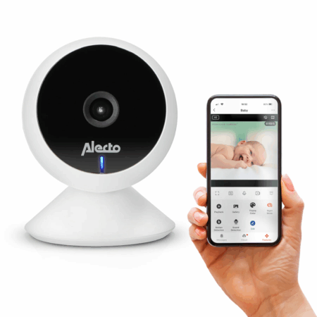 Babyphone Wi-Fi avec Caméra Alecto SMARTBABY5 Blanc Tunisie