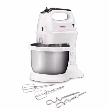 Batteur Avec Bol Moulinex 300 W HM3121B1 Blanc & Inox Tunisie