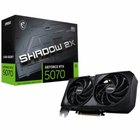 Carte Graphique MSI Geforce RTX 5070 12G SHADOW 2X OC – 912-V532-005 Tunisie