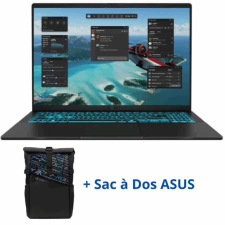 Pc Portable Asus VivoBook 16 V3607VU-RP246  I7 240H 8Go 512Go SSD RTX 4050 6G- Noir -90NB15Q1-M00HF0 Tunisie