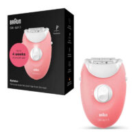 Épilateur Braun Jambes & Corps SE3-176 Blanc & Rose Tunisie