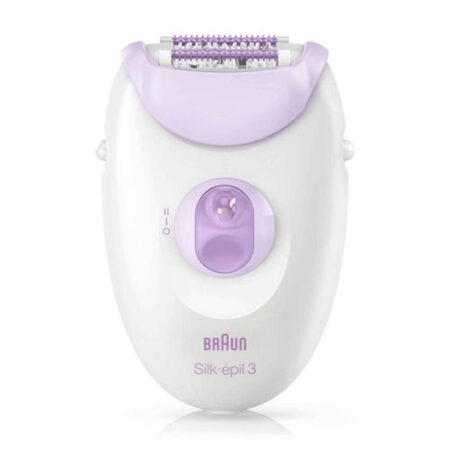 Épilateur Électrique Braun Silk-épil 3 SE3-000 Blanc & Violet Tunisie