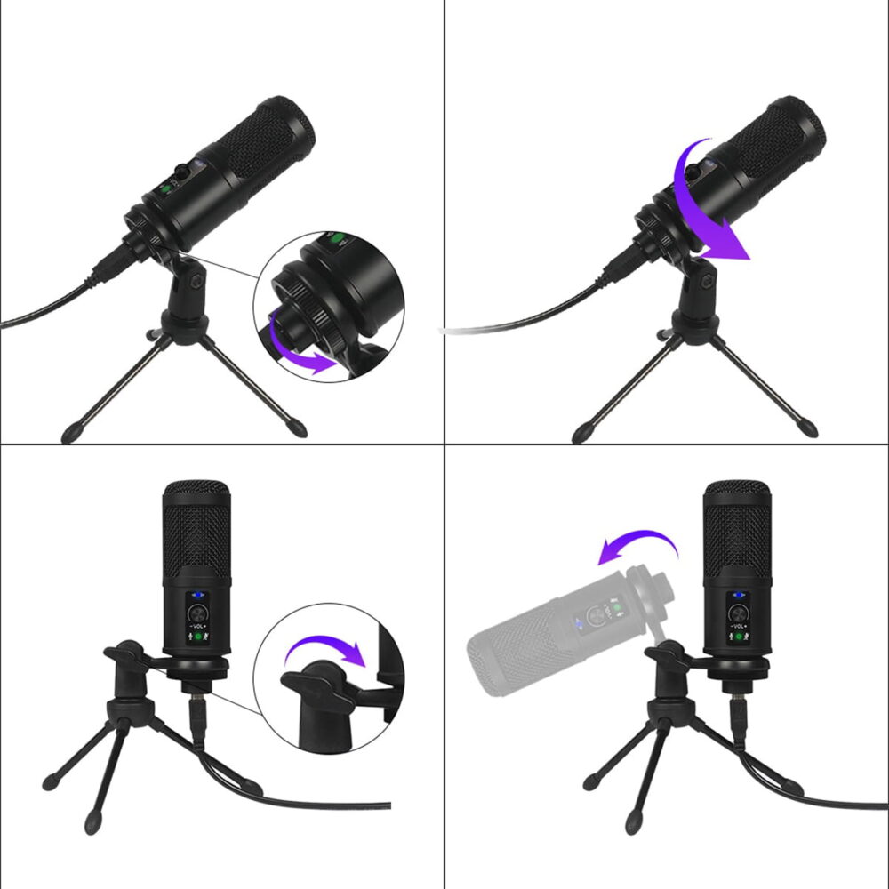 Microphone Varr Gaming + Support de Charniere + Trépied + Cable USB VGMTB2 – 45589 Tunisie