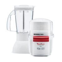 Mini Hachoir Moulinex + Blender 1.5 L 1000 W DPA241 Blanc Tunisie