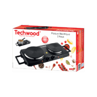 Plaque Électrique 2 Feux Techwood TPE-2506 Noir Tunisie