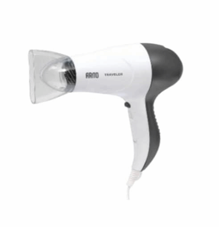 Sèche cheveux voyageuse Arno 2000 W Blanc & Noir – HD-05 DC-6593 Tunisie