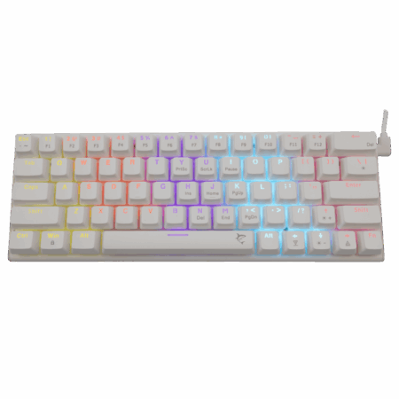 Clavier Gaming White Shark Wakizashi Gk-002221 / Blue Switches / Blanc Tunisie