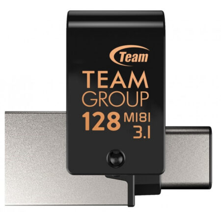 Clé Usb Otg Type C Teamgroup M181 128 Go Usb 3.1 – Noir – TM1813128GB01 Tunisie
