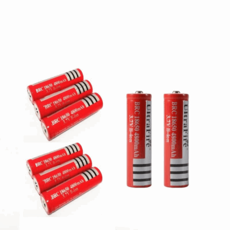 Lot de 8 Batteries Rechargeables 18650 3.7 V 4800mAh Li-Ion Tunisie