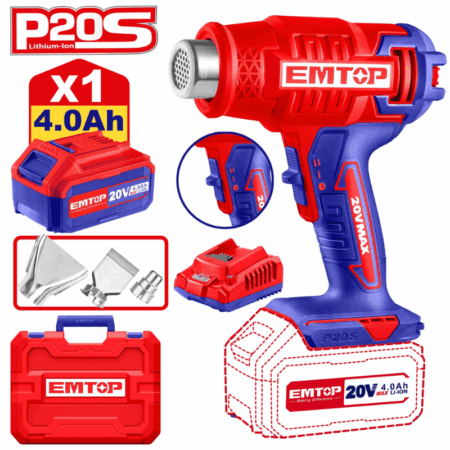 Pistolet thermique sans fil Emtop – EHGN200215 Tunisie