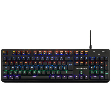 Clavier Gamer Mécanique THE G-LAB Blue Switch RGB – Noir -Keyz-Carbon-EX/FR Tunisie