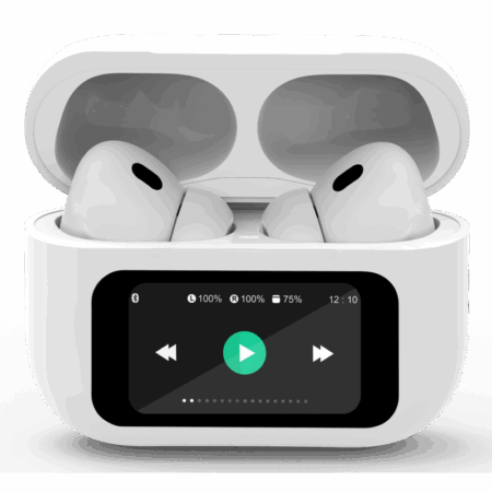 Écouteurs Sans Fil Gembird TWS-LCD-ANC-01-BK Hi-Fi In-ear Blanc Tunisie
